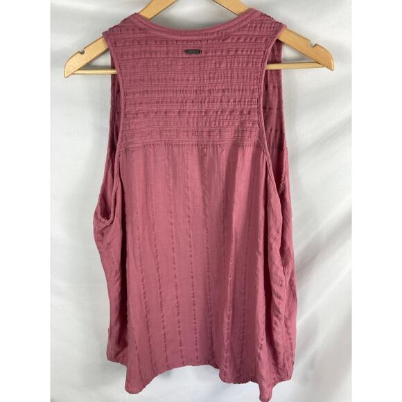 Prana Nieves Cassie Mauve Button Down Blouse Size XL - Picture 6 of 6